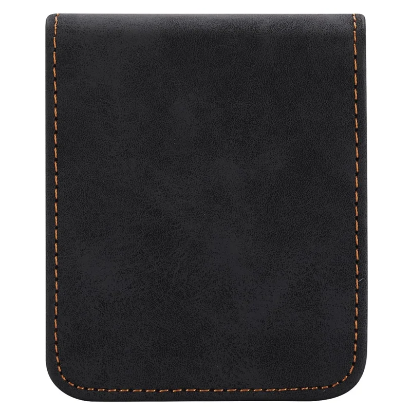 DF-05 For Samsung Galaxy Z Flip7 FE 5G / Z Flip6 5G Case PU Leather Magnetic Closure Phone Cover - Black