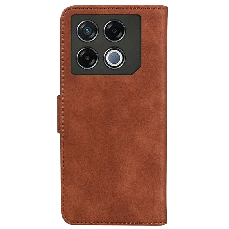 For Infinix GT 20 Pro 5G Case Folio PU Leather Solid Color Phone Cover - Brown