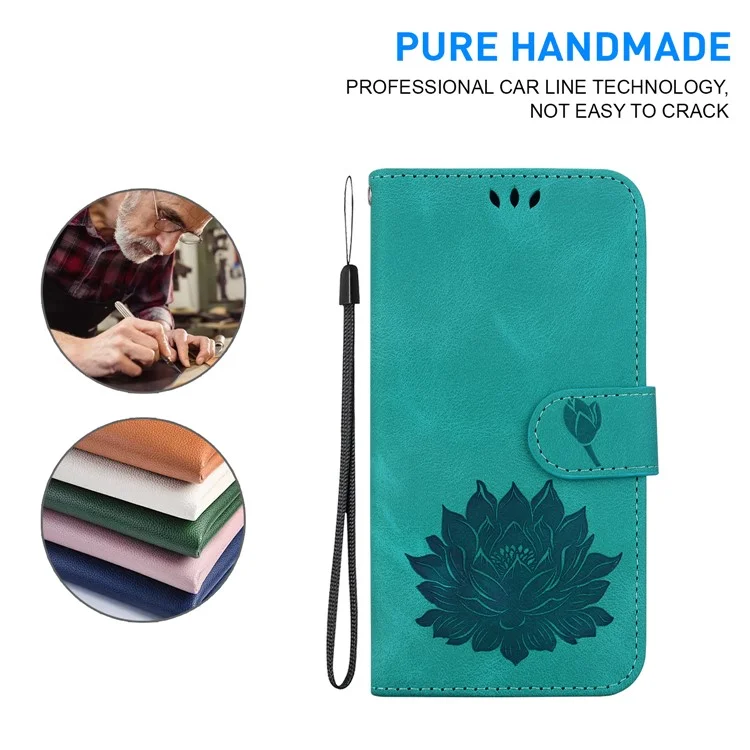 Custodia in pelle per telefono Honor Magic6 Pro 5G, custodia con portafoglio e porta carte - Verde