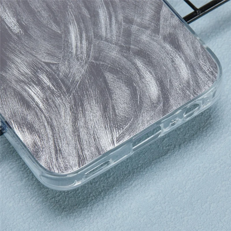 YX Series For Samsung Galaxy A14 4G / 5G Case TPU Electroplating IMD Anti-Scratch Phone Cover - Feather