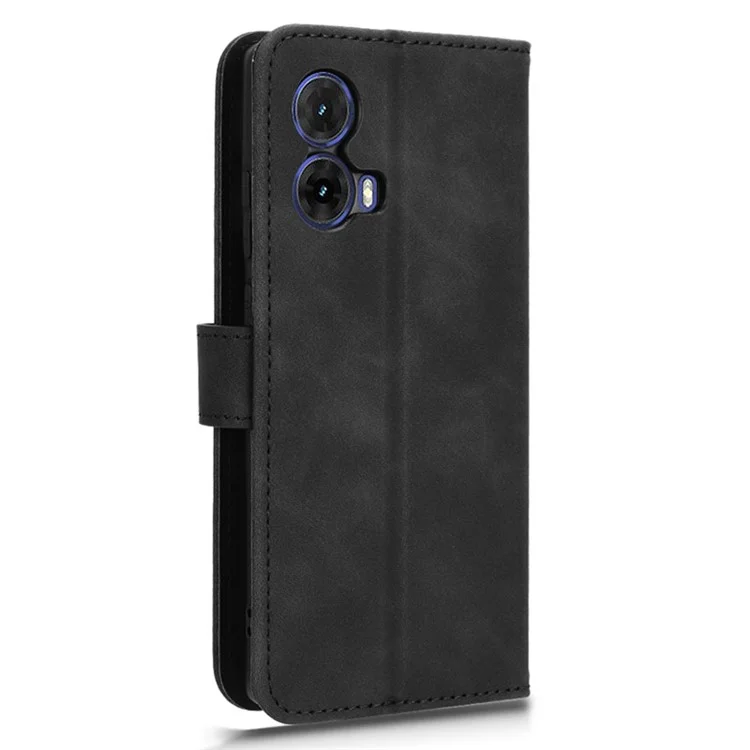 Чехол-кошелек с кожаной отделкой для Motorola Moto G85 5G / S50 Neo 5G - Черный