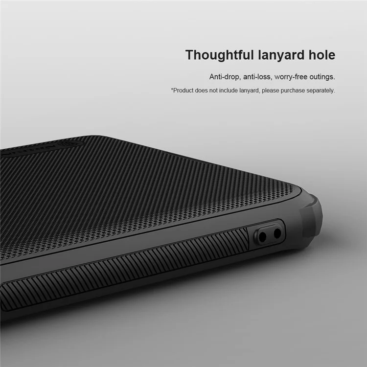 NILLKIN Super Frosted Shield Pro für Samsung Galaxy S24 FE Case PC+TPU Drop-Proof Shell - Schwarz