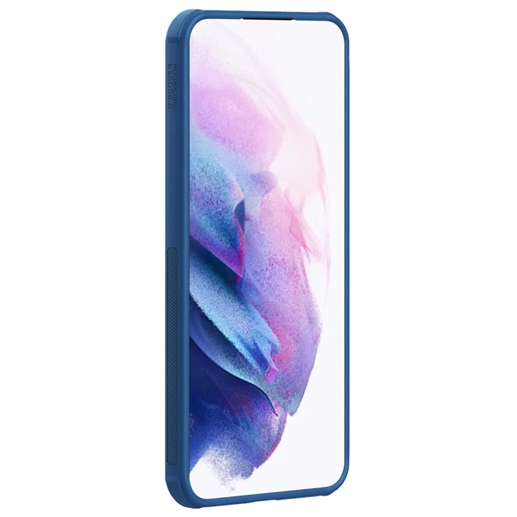 NILLKIN Super Frosted Shield Pro for Samsung Galaxy S24 FE Case PC+TPU Drop-Proof Shell - Blue