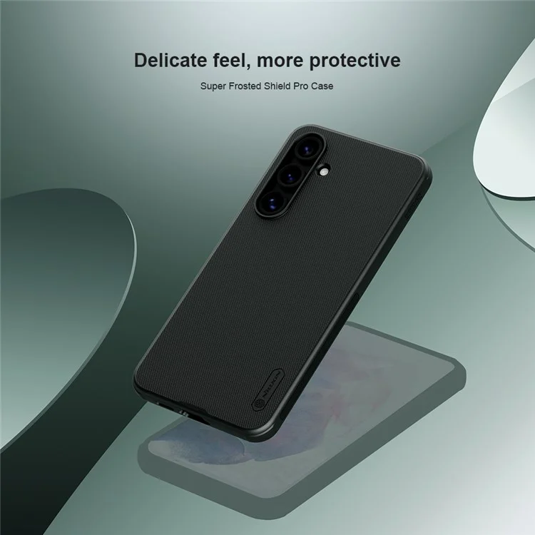NILLKIN Super Frosted Shield Pro for Samsung Galaxy S24 FE Case PC+TPU Drop-Proof Shell - Blue