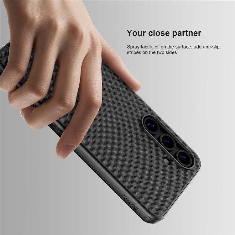 NILLKIN Super Frosted Shield Pro for Samsung Galaxy S24 FE Case PC+TPU Drop-Proof Shell - Blue