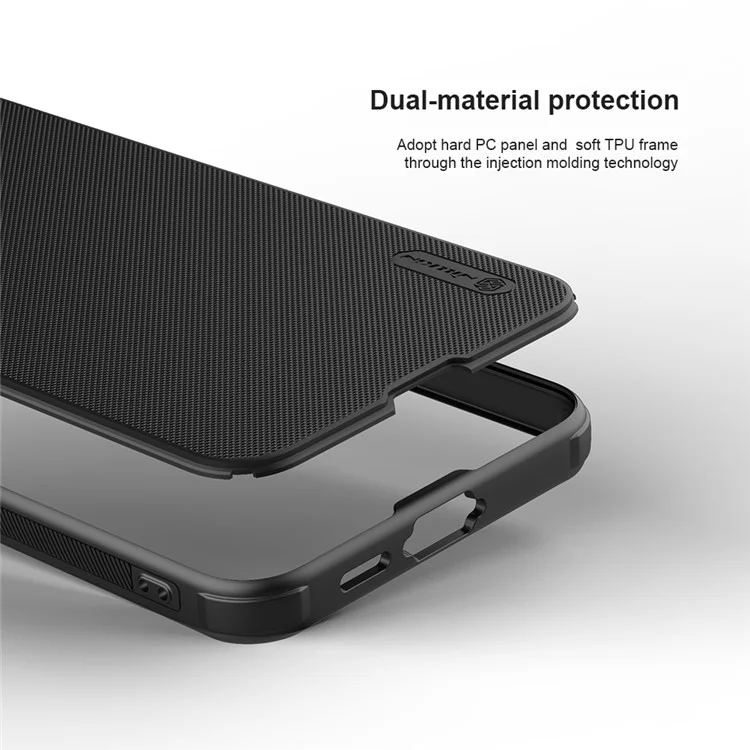 NILLKIN Super Frosted Shield Pro for Samsung Galaxy S24 FE Case PC+TPU Drop-Proof Shell - Blue