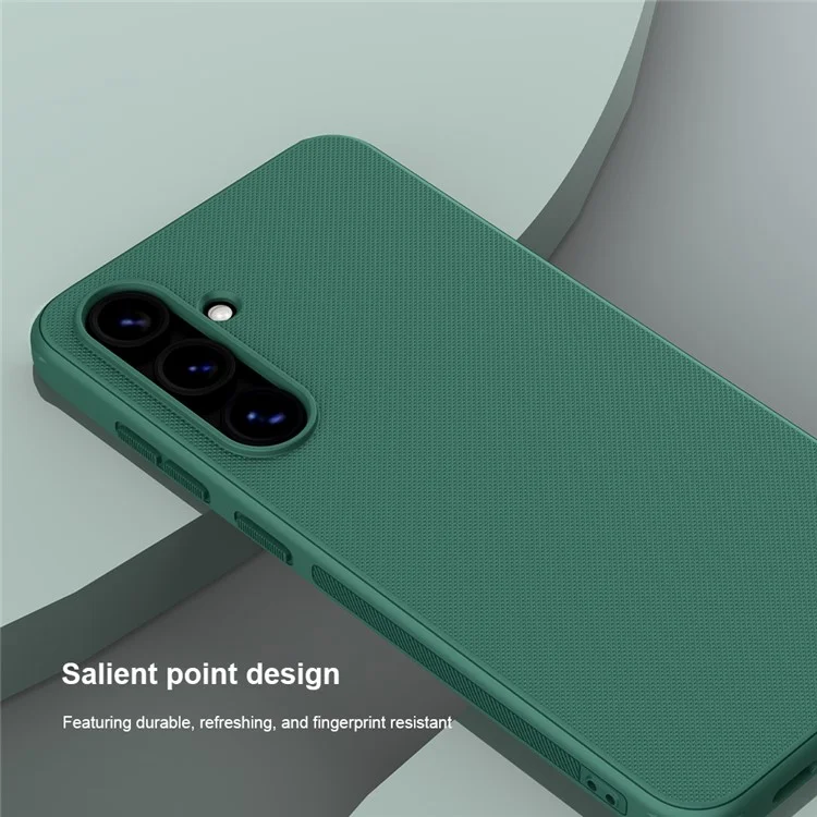 NILLKIN Super Frosted Shield Pro for Samsung Galaxy S24 FE Case PC+TPU Drop-Proof Shell - Blue