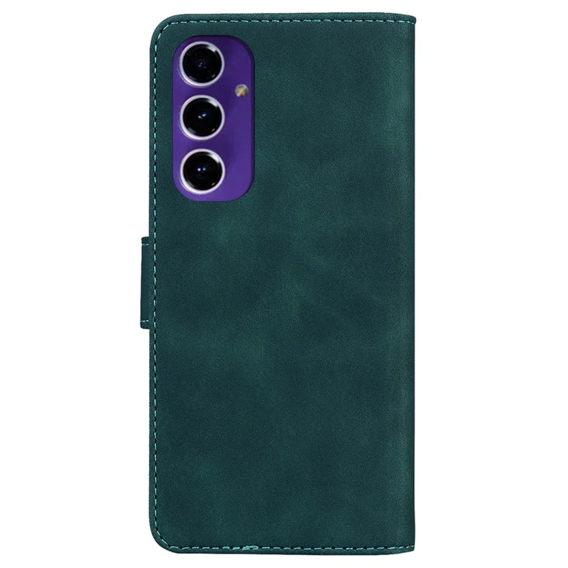 Pour Samsung Galaxy S24 FE Anti-Scratch Phone Case TPU + PU Leather Phone Stand Cover - Vert