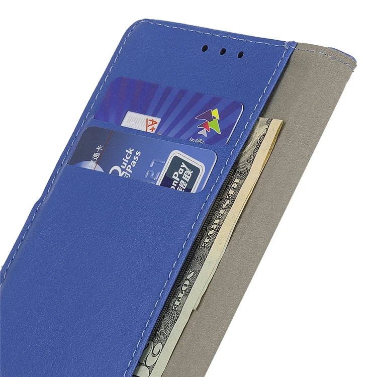 Pour Google Pixel 9 Pro XL Textured Wholesale Phone Case PU Leather Phone Stand Cover - Bleu