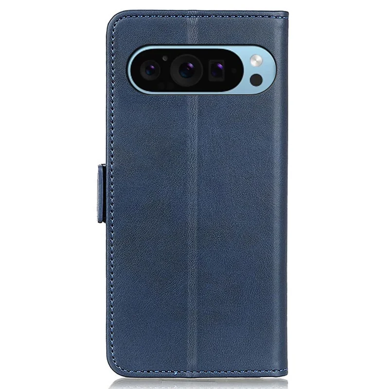 For Google Pixel 10 Pro / 10 / 9 Pro / 9 Wholesale Phone Case Cowhide Texture PU Leather Phone Stand Cover - Blue