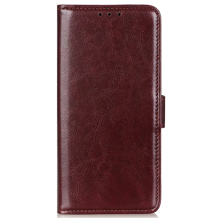 Pour Google Pixel 9 Pro / Pixel 9 Crazy Horse Texture Wholesale Phone Case PU Leather Phone Stand Cover - Brun
