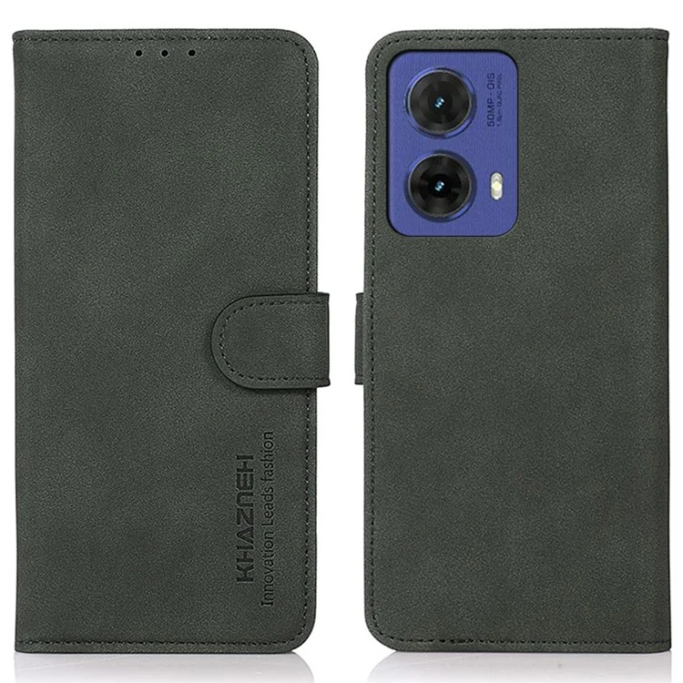 KHAZNEH For Motorola Moto G85 5G / S50 Neo 5G Wallet Case Protective PU Leather Phone Cover - Green