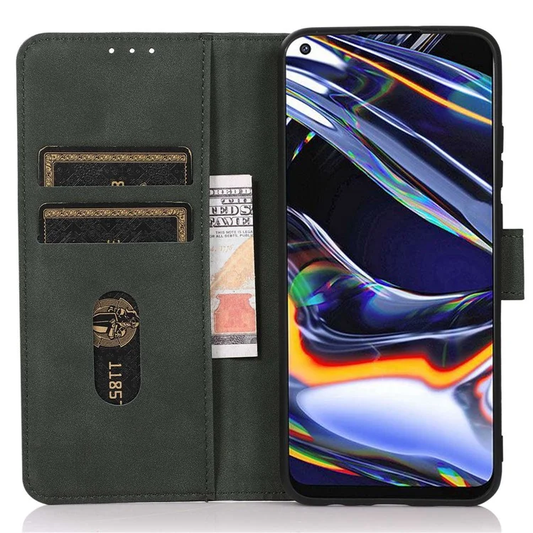 KHAZNEH For Motorola Moto G85 5G / S50 Neo 5G Wallet Case Protective PU Leather Phone Cover - Green