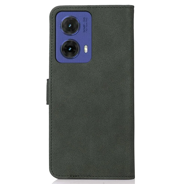 KHAZNEH For Motorola Moto G85 5G / S50 Neo 5G Wallet Case Protective PU Leather Phone Cover - Green