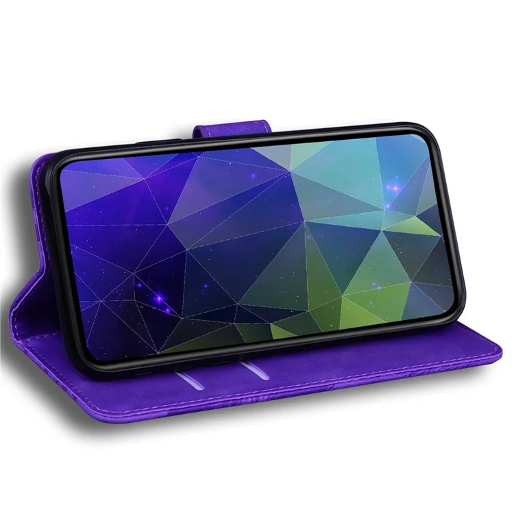 Para Xiaomi Redmi 13 5G / 13 4G / Poco M6 4G Carcasa Sólido Color Cuero Cartera Funda Teléfono - Púrpura