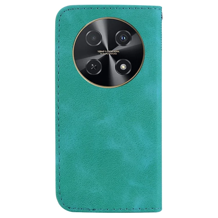 For Huawei nova 12i 4G Case 7-Shaped Pattern Leather Shockproof Phone Cover - Verde
