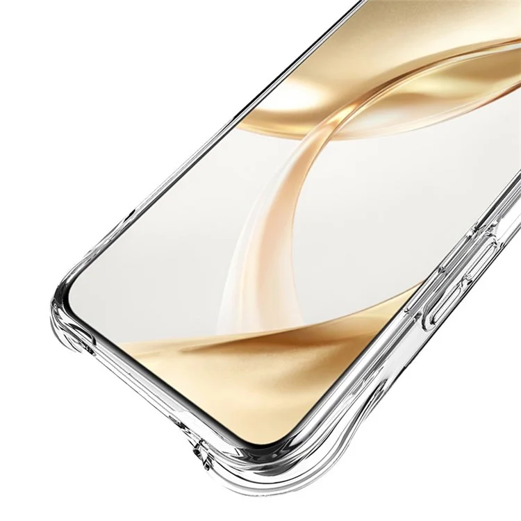 IMAK per Oppo Reno12 5G (Global) Custodia Texture Corrugata a Righe Custodia in TPU - Trasparente