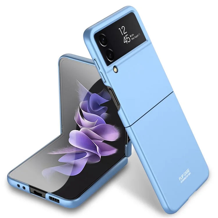 GKK Per Samsung Galaxy Z Flip4 5G Ultra Slim Folding PC Phone Case Anti-scratch Protective Phone Cover - Blu