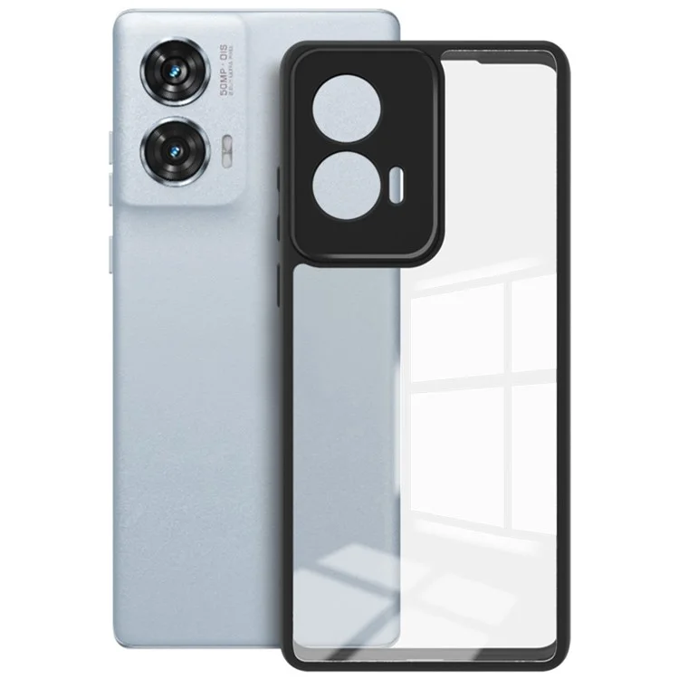 Série IMAK UX-9A pour Motorola Edge 50 Fusion 5G Clear Case TPU+PC Hybrid Phone Cover