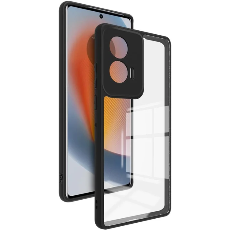 Série IMAK UX-9A pour Motorola Edge 50 Fusion 5G Clear Case TPU+PC Hybrid Phone Cover