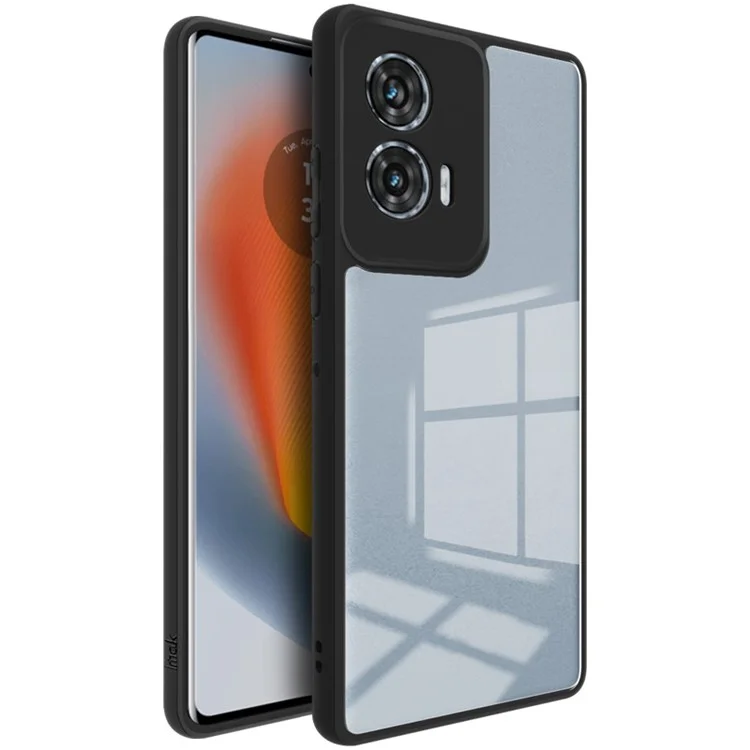 Série IMAK UX-9A pour Motorola Edge 50 Fusion 5G Clear Case TPU+PC Hybrid Phone Cover