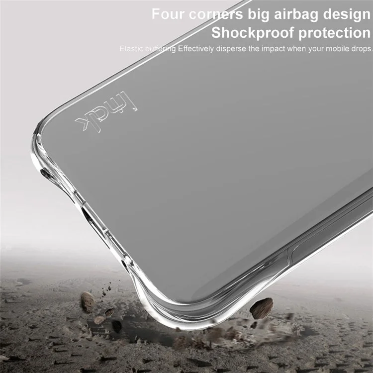 IMAK pour Motorola Moto G85 5G / S50 Neo 5G Étui TPU Coque de téléphone Coins Airbag - Noir