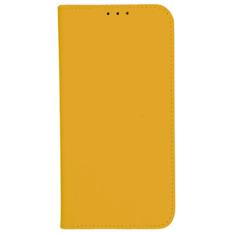 For Xiaomi Redmi K70 5G / K70 Pro 5G / Poco F6 Pro 5G Case Wallet Leather Phone Cover Cross Texture - Yellow