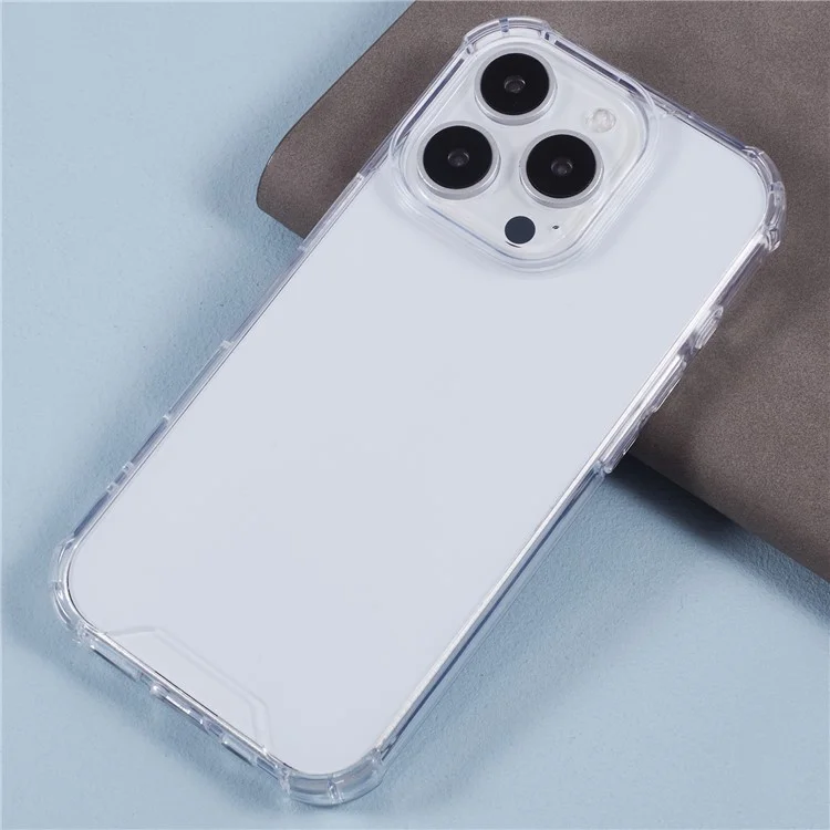 For iPhone 16 Pro Max Case Drop Protection Acrylic+TPU Clear Phone Cover