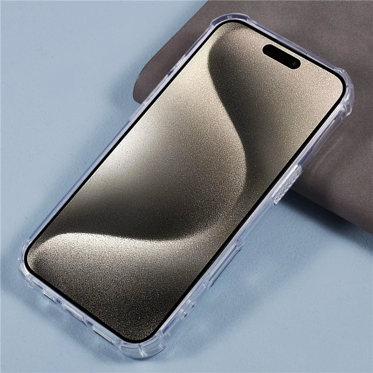For iPhone 16 Pro Max Case Drop Protection Acrylic+TPU Clear Phone Cover