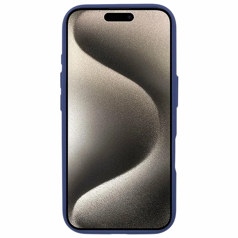 For iPhone 16 Plus Case Matte Finish PC+TPU Phone Cover Skin-touch - Blue