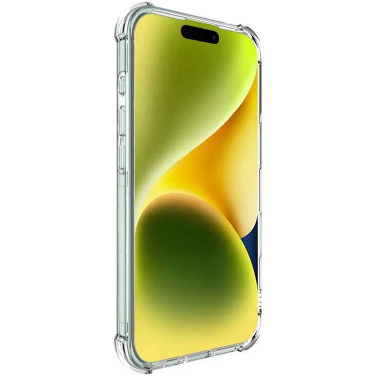 IMAK iPhone 16 Hülle Weiche TPU Ecken Airbag Schutzhülle - Transparent