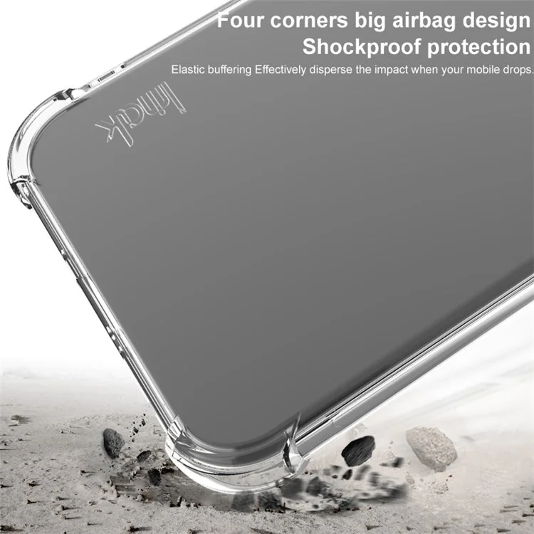 IMAK iPhone 16 Hülle Weiche TPU Ecken Airbag Schutzhülle - Transparent