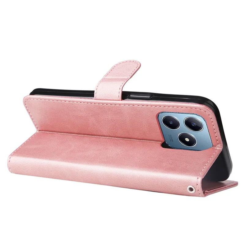 For Realme Note 60x 4G / C63 4G / C61 4G / Note 60 Leather Case Zipper Pocket Phone Cover - Pink