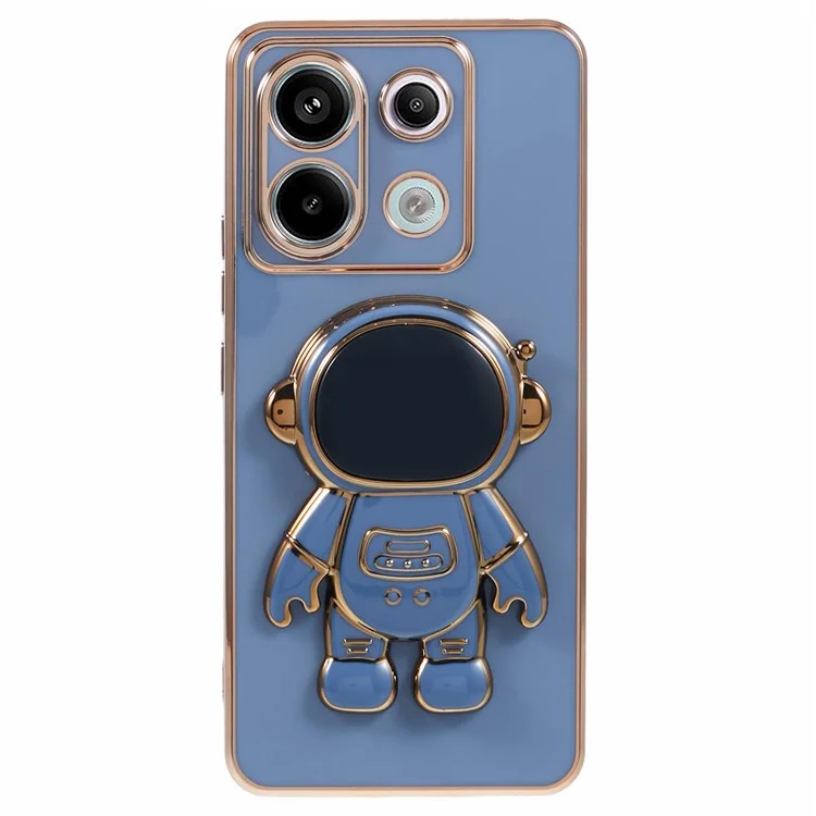 For Xiaomi Redmi Note 13 Pro 5G Case Astronaut Hidden Kickstand  TPU Phone Cover - Blue
