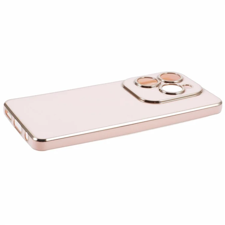 For Infinix Hot 40 / Hot 40 Pro / TECNO Spark 20 Pro Case 6D Electroplating Protective TPU Phone Cover - Pink
