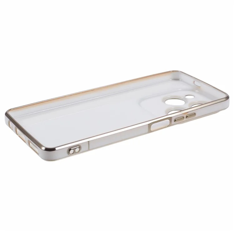 For Infinix Hot 40  /  Hot 40 Pro  /  TECNO Spark 20 Pro Case Soft TPU Phone Cover Astronaut Kickstand Holder - White