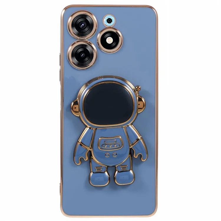 Para TECNO Spark 10 Pro Case Astronauta Suporte TPU Capa de Telefone Proteção da Câmera - Azul