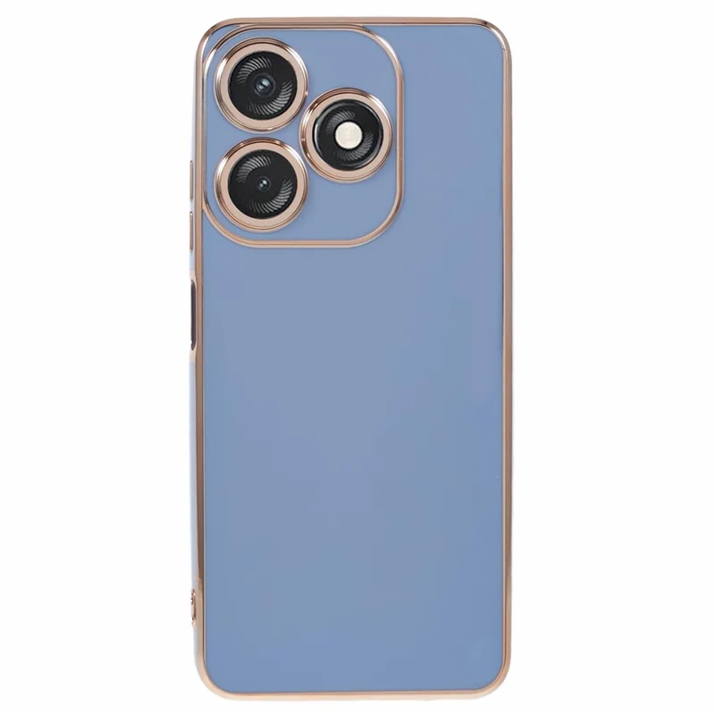 For TECNO Spark 10C 4G / Spark 10 4G Case 6D Electroplating TPU Phone Cover Fine Hole Protection - Blue