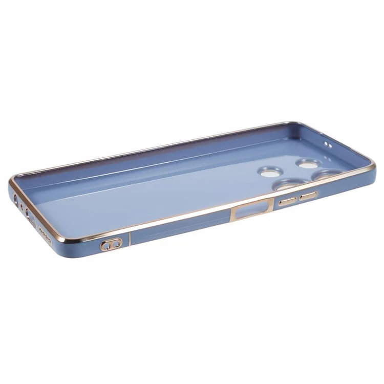 Para Infinix Note 30 4G Case Astronaut Kicstand TPU Phone Cover Electroplating Edges - Azul