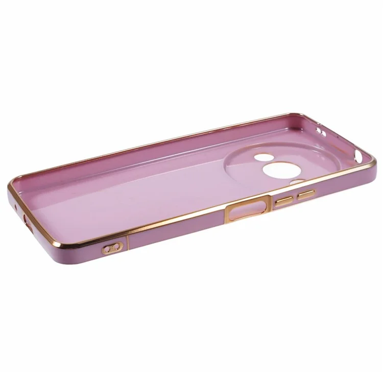 Für Xiaomi Redmi A3 4G / Poco C61 4G Hülle 6D Galvanisierung TPU Handyhülle Präzise Aussparungen - Lila