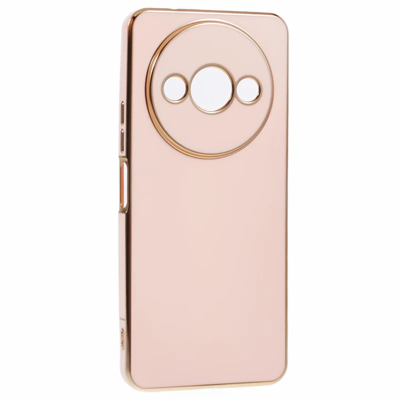 For Xiaomi Redmi A3 4G / Poco C61 4G Case 6D Electroplating TPU Phone Cover Precise Cutouts - Pink