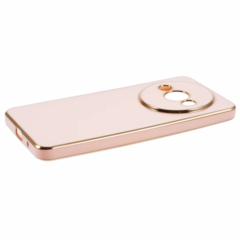 For Xiaomi Redmi A3 4G / Poco C61 4G Case 6D Electroplating TPU Phone Cover Precise Cutouts - Pink