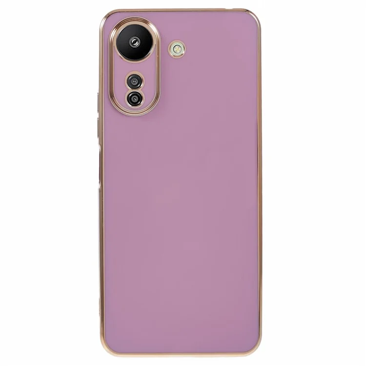 For Xiaomi Redmi 13C 4G / Poco C65 4G Case 6D Electroplating TPU Soft Back Cover - Purple