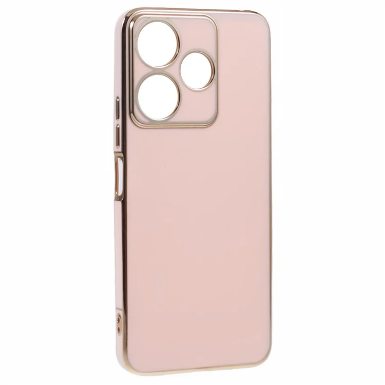 Per Xiaomi Redmi 13 5G / 13 4G / Note 13R 5G Custodia TPU 6D Elettroplaccatura Custodia per Telefono Antiurto - Rosa