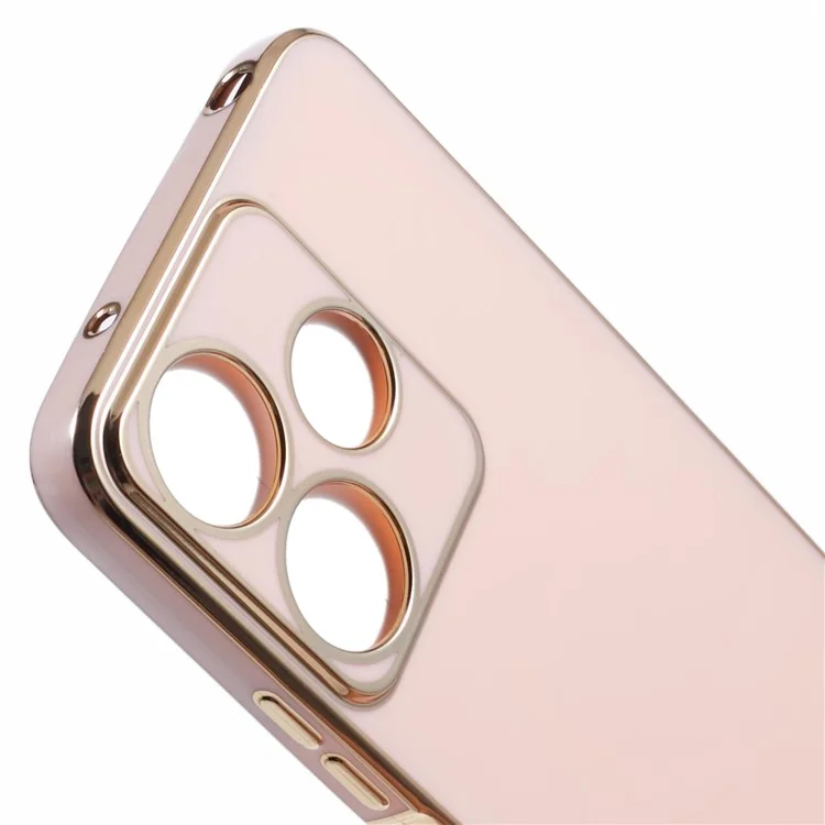 Per Xiaomi Redmi 13 5G / 13 4G / Note 13R 5G Custodia TPU 6D Elettroplaccatura Custodia per Telefono Antiurto - Rosa