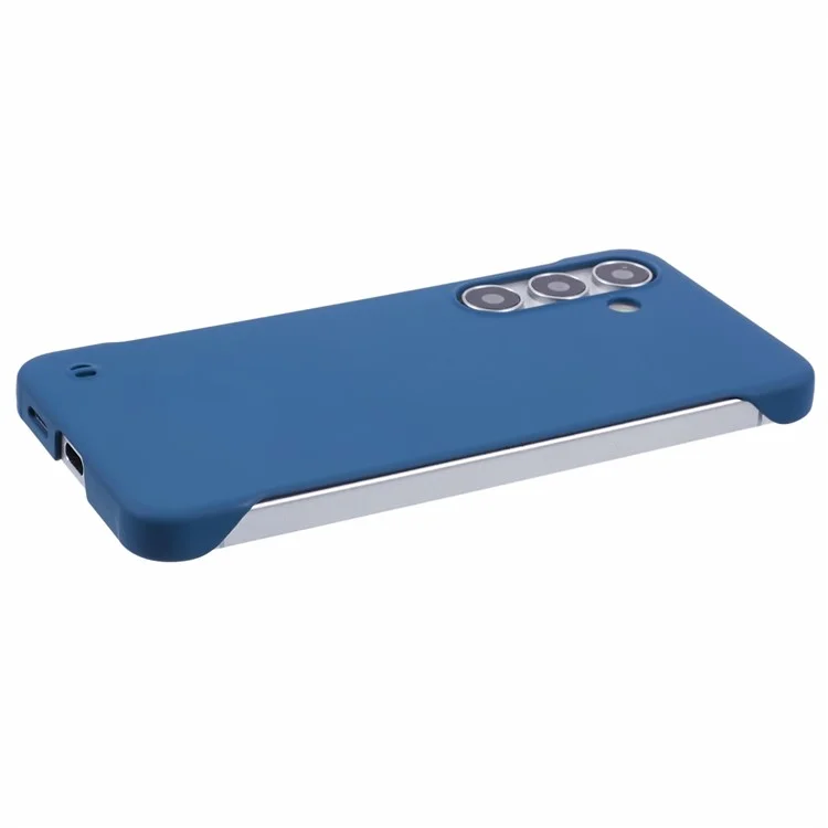 For Samsung Galaxy S24+ Case Frameless Hard PC Anti-Scratch Phone Cover - Sapphire