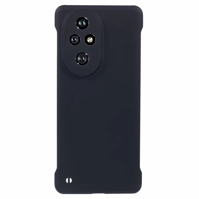 For Honor 200 Pro 5G Frameless Case Hard PC Slim Minimalist Phone Cover Skin-touch - Black