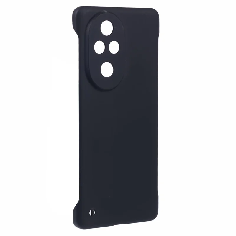 For Honor 200 Pro 5G Frameless Case Hard PC Slim Minimalist Phone Cover Skin-touch - Black
