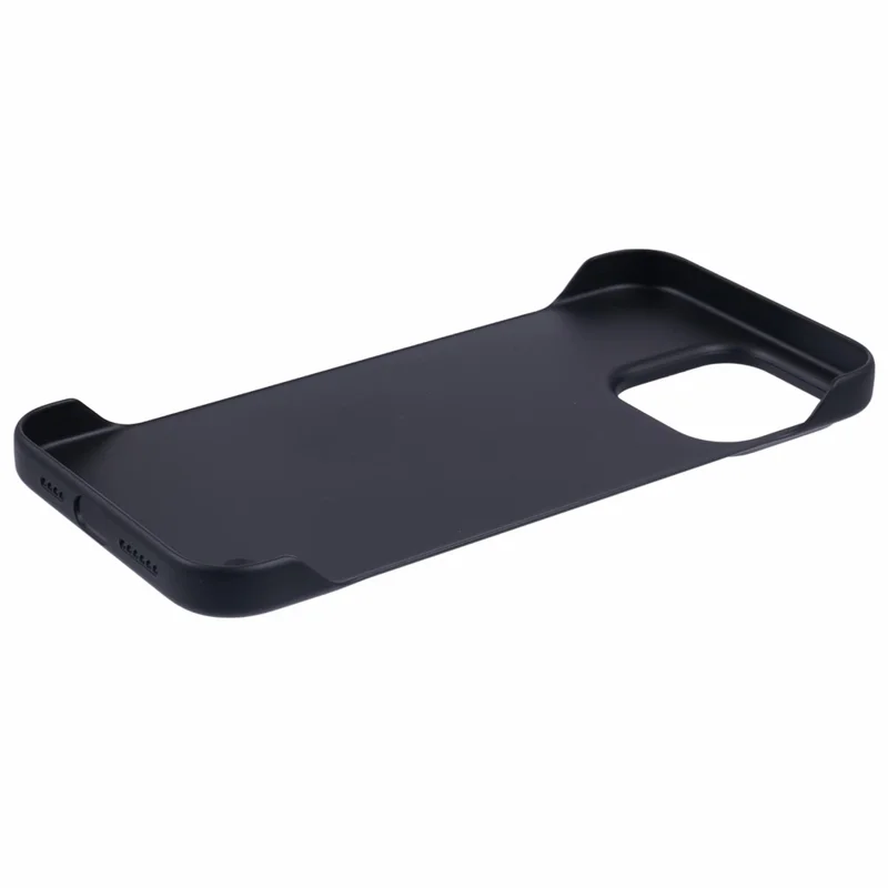 For iPhone 14 Pro Max Case Borderless Design Hard PC Phone Cover Ultra-Thin Lightweight - Black