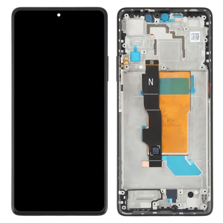 For Xiaomi Poco F5 5G / Redmi Note 12 Turbo OEM Grade S AMOLED Screen and Digitizer Assembly + Frame (Without Logo) - Black